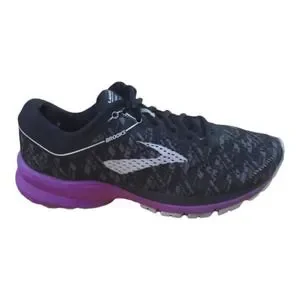 Brooks Shoes Brooks Launch 5 Womens Black Purple Lace Up Running Shoes Size 75 Poshmark